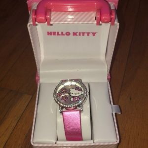 Pink Studded Hello Kitty Watch
